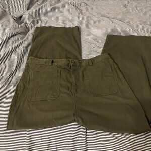 Dip Green Wide-Leg Jeans- Women's sz 10